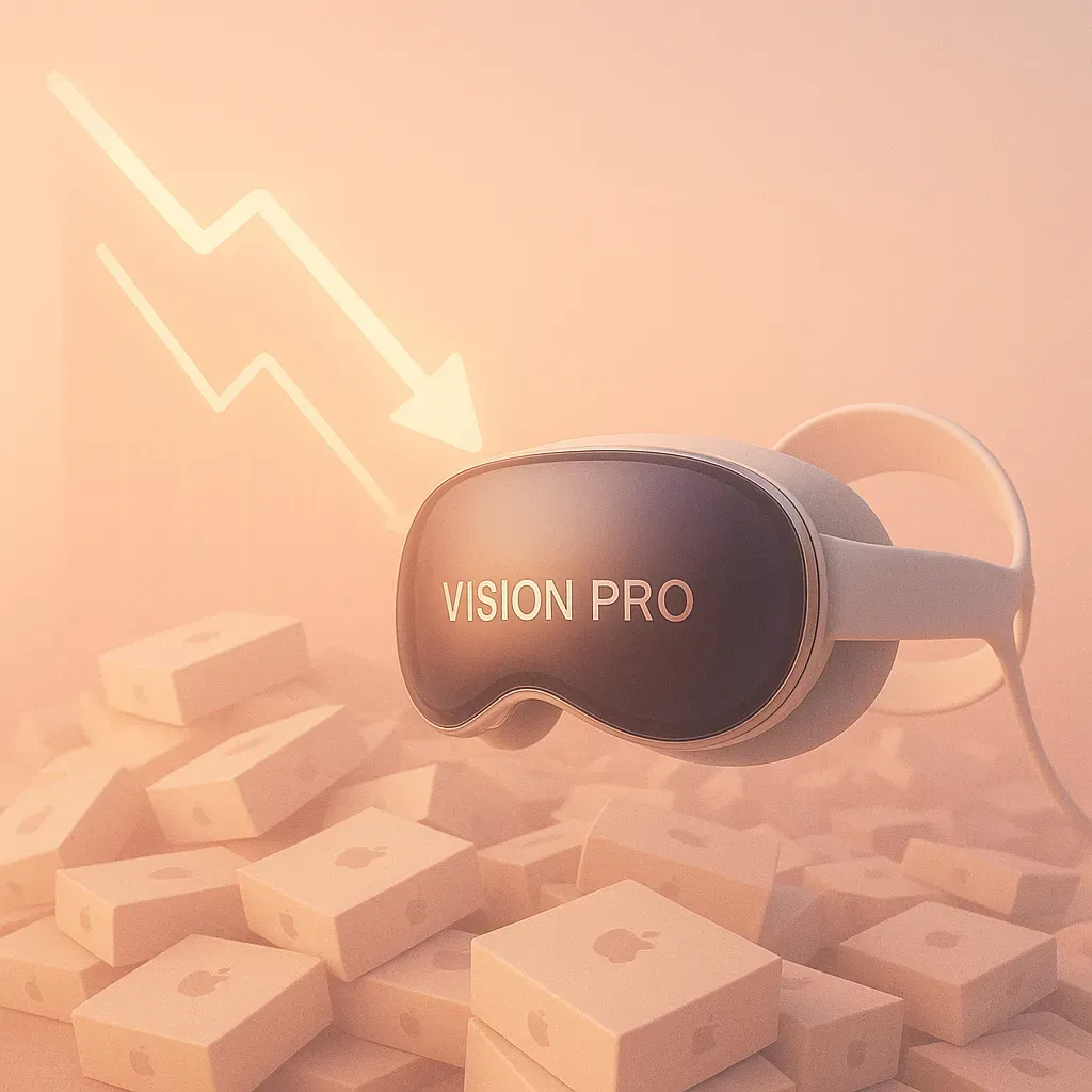 蘋果Vision Pro銷量下滑趨勢分析