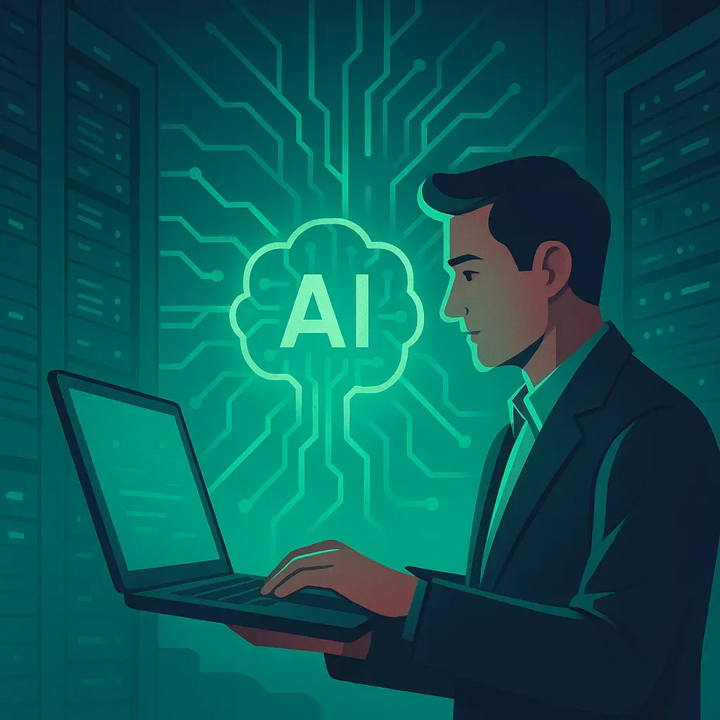 邊緣計算與AI融合架構圖，展示分散式智能運算網路和即時數據處理流程