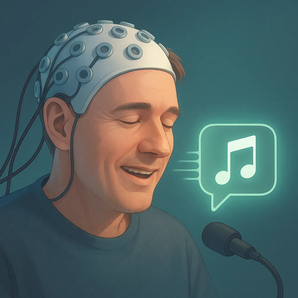 腦機介面技術展示AI神經植入物如何將大腦信號轉換為自然語音和歌唱