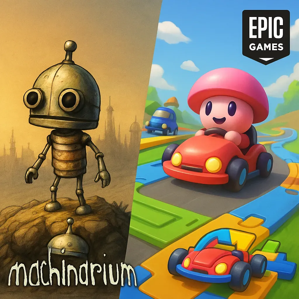 Epic Games Store 免費遊戲 Machinarium 和 Make Way 宣傳圖