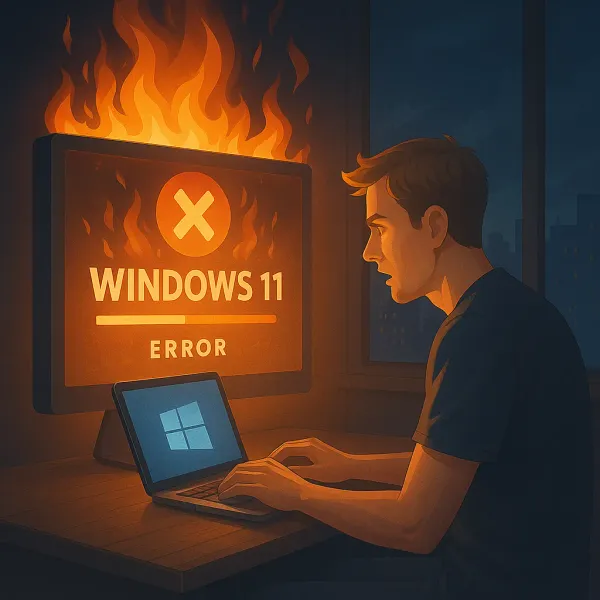 Windows 11 更新問題修復示意圖