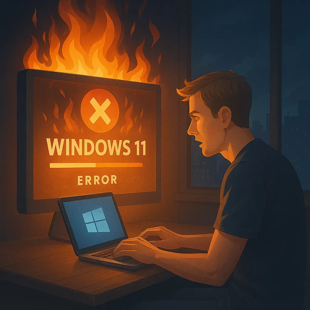 Windows 11 更新問題修復示意圖