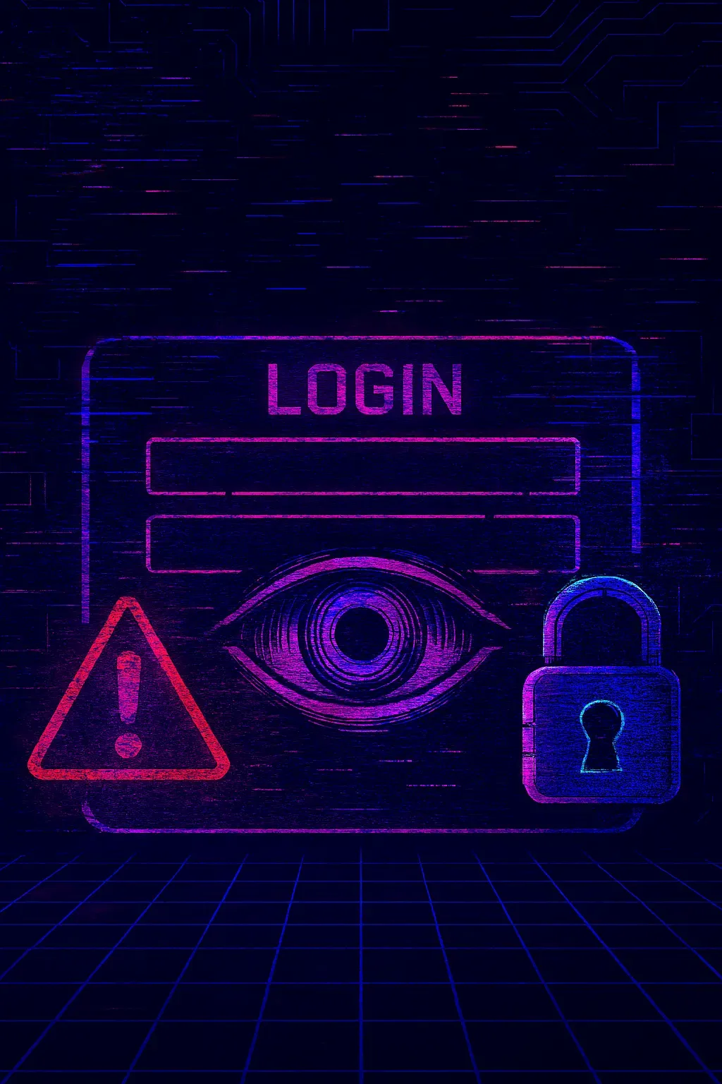 一個鎖頭圖示，象徵網路安全與帳號保護