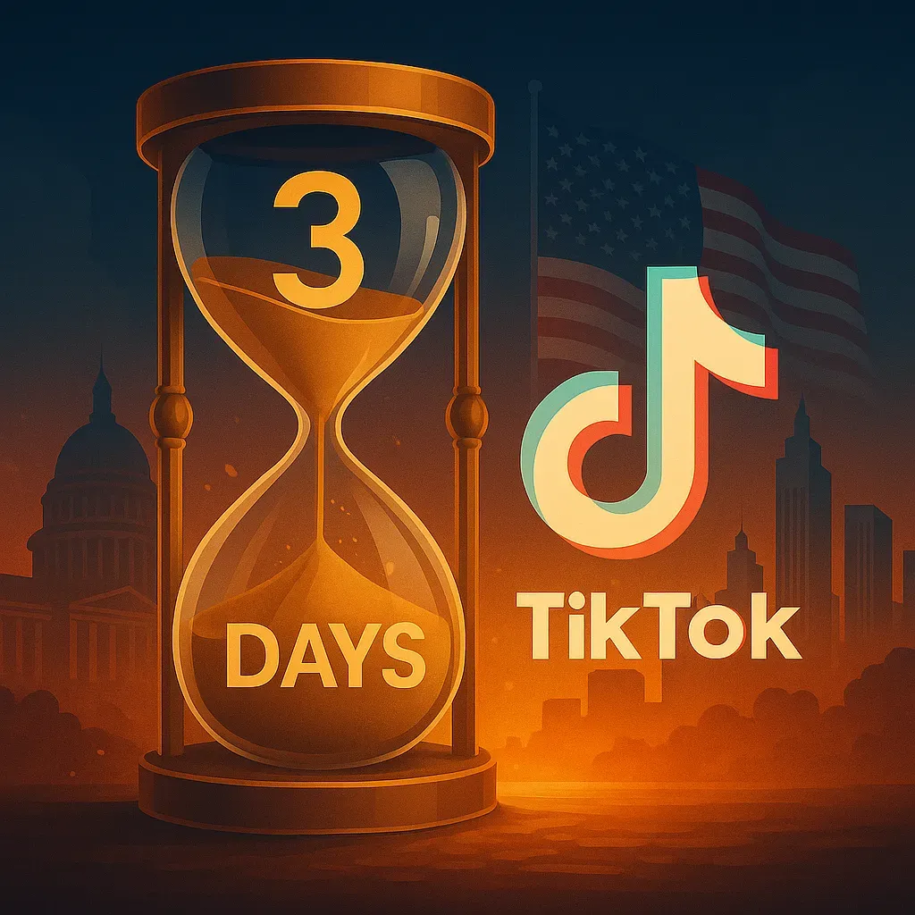 TikTok禁令倒數與ByteDance估值飆升示意圖