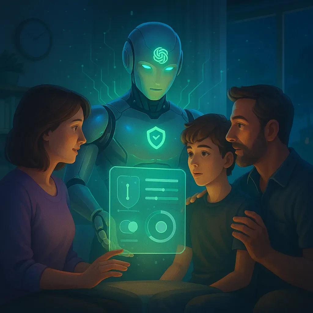 OpenAI ChatGPT青少年安全功能示意圖