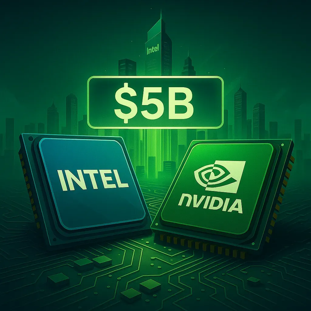 Nvidia and Intel strategic cooperation investment illustration