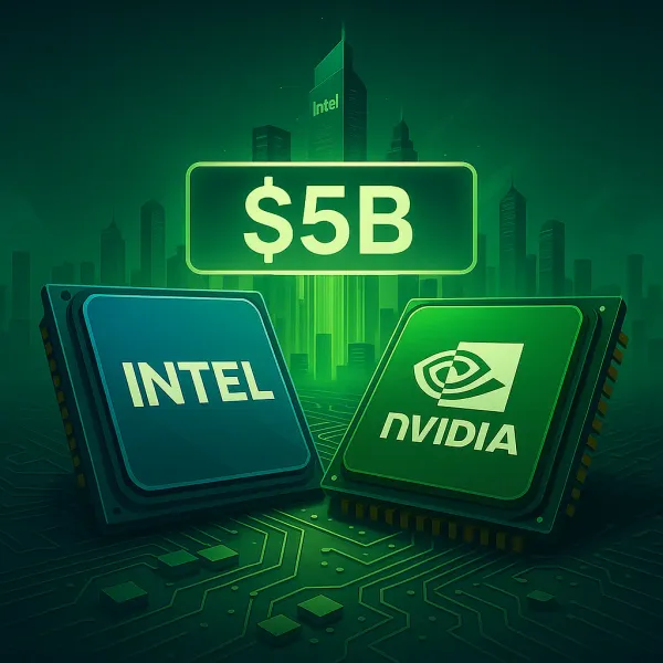 Nvidia and Intel strategic cooperation investment illustration