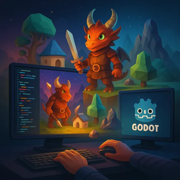 Indie game development tool ecosystem showcase featuring various development engines, art tools, and integrated platform workflows