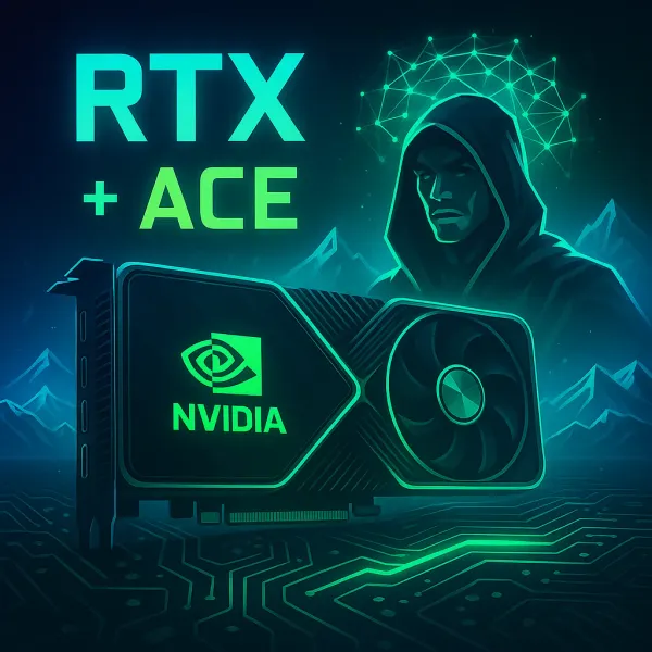 NVIDIA RTX neural rendering technology showcase highlighting ACE generative AI and advanced graphics processing innovation breakthrough