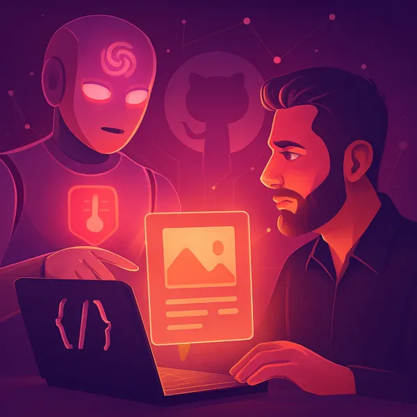 GitHub Copilot interface showcasing Vision feature converting hand-drawn sketches to code, revolutionary AI programming tool