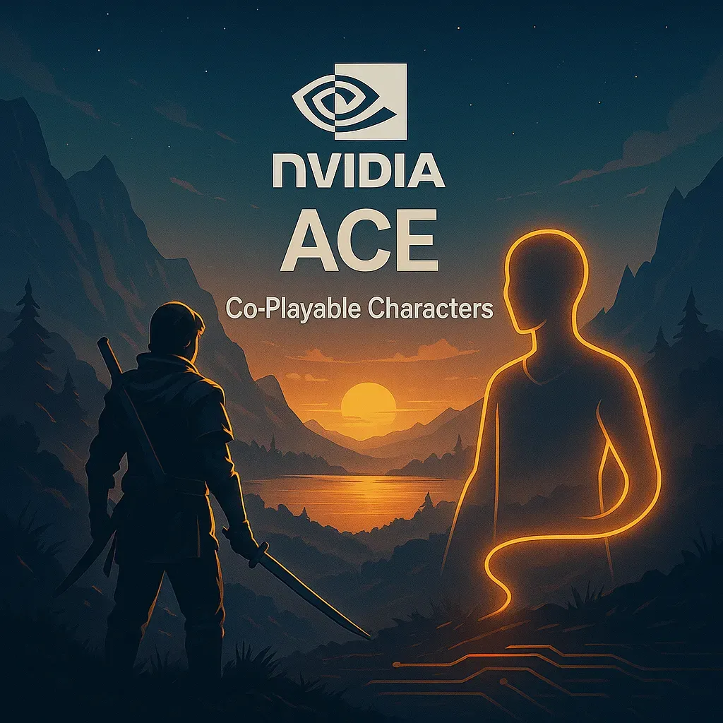 NVIDIA ACE platform Co-Playable Characters AI game character illustration