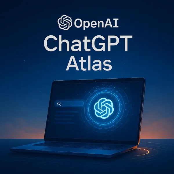 OpenAI ChatGPT Atlas AI intelligent browser illustration