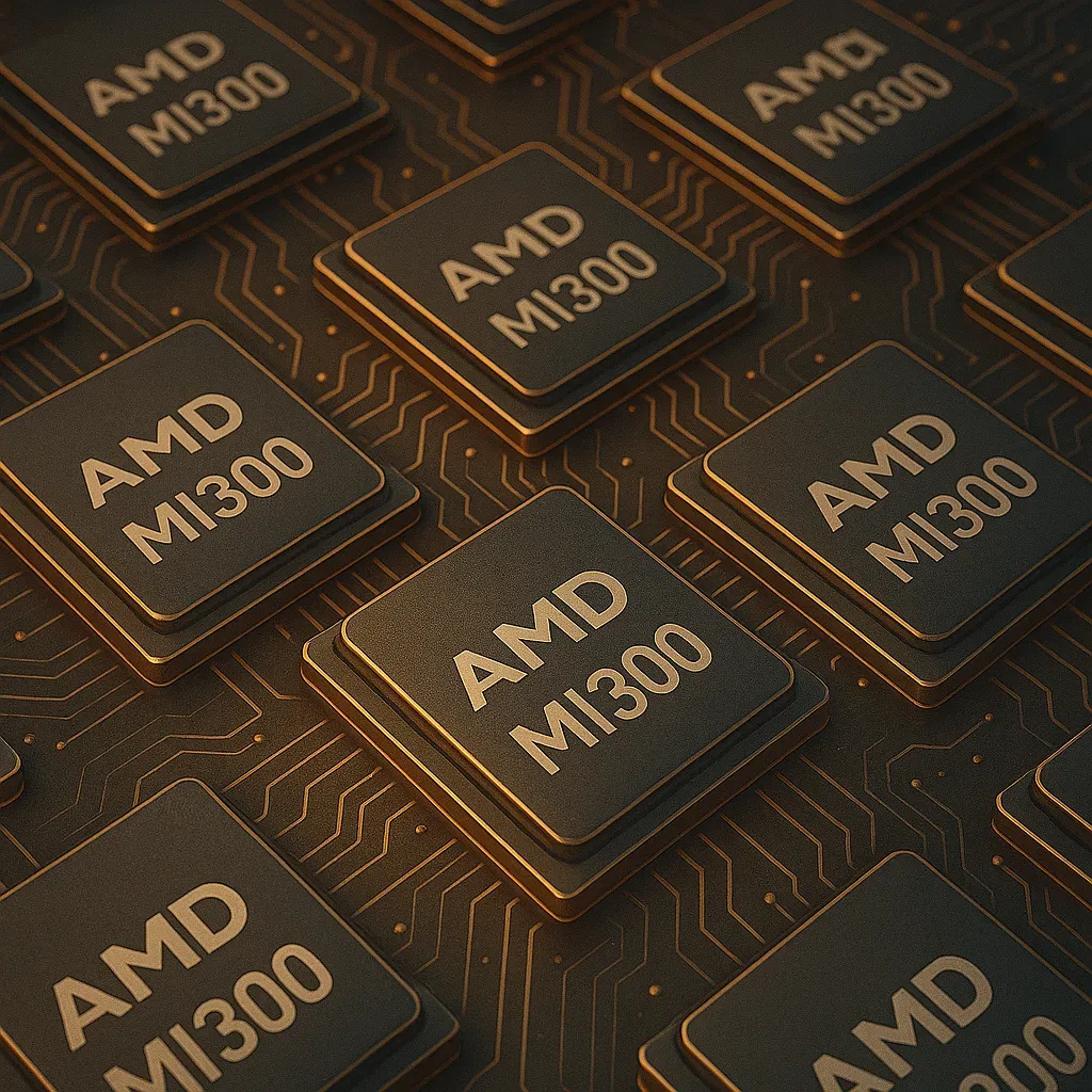 AMD surpasses $400 billion market cap AI chip competition illustration
