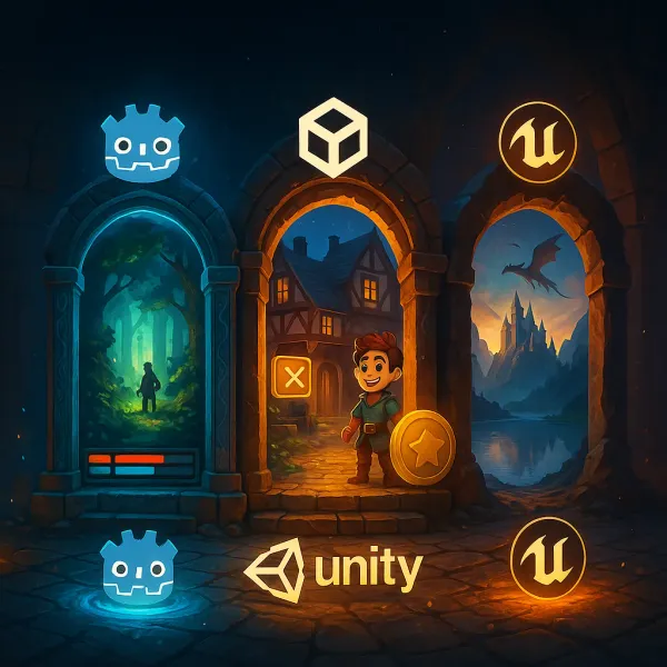 2025 Game Engine Godot Unity Unreal Comparison