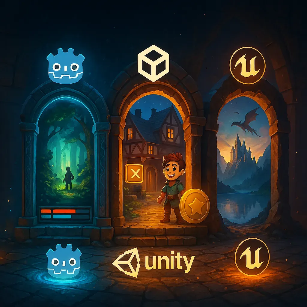 2025 Game Engine Godot Unity Unreal Comparison
