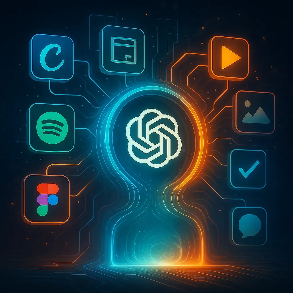 OpenAI ChatGPT Apps platform integration with Canva, Figma, Spotify and other services