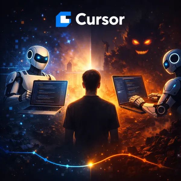 AI程式設計助手與開發者工作流程示意圖